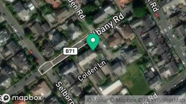 Map showing 23, ALBANY ROAD, DOUGLAS, ISLE OF MAN, IM2 3NF