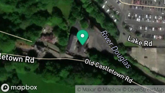 Map showing NUNNERY MILLS, OLD CASTLETOWN ROAD, DOUGLAS, ISLE OF MAN, IM2 1QA