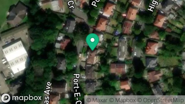 Map showing 36, PORT E CHEE AVENUE, DOUGLAS, ISLE OF MAN, IM2 5ER