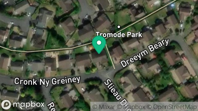 Map showing 61, CRONK NY GREINEY, DOUGLAS, ISLE OF MAN, IM2 5LH