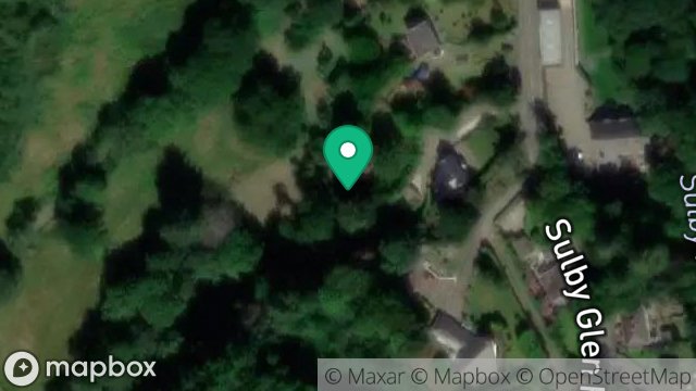 Map showing BALLACUBERAGH, SULBY GLEN, SULBY, ISLE OF MAN, IM7 2BD