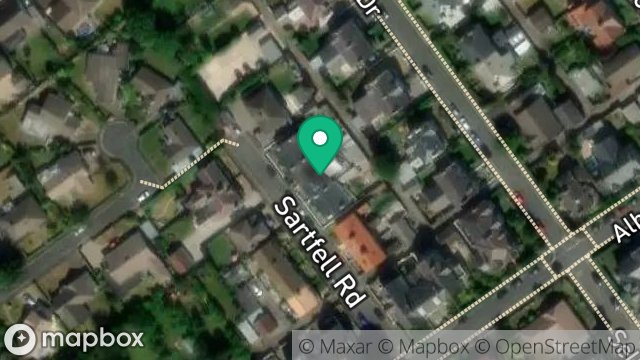 Map showing 22, SARTFELL ROAD, DOUGLAS, ISLE OF MAN, IM2 3NB