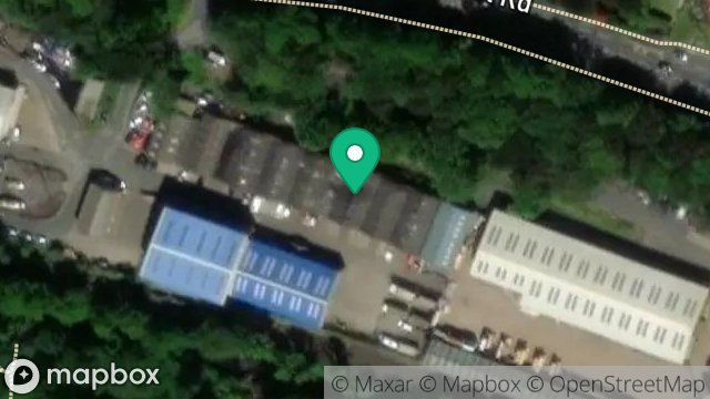 Map showing 6, HILLS MEADOW INDUSTRIAL ESTATE, DOUGLAS, ISLE OF MAN, IM1 5EA