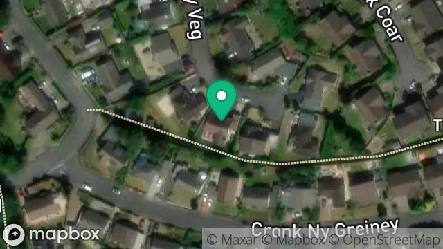 Map showing 84, EARY VEG, DOUGLAS, ISLE OF MAN, IM2 5LZ