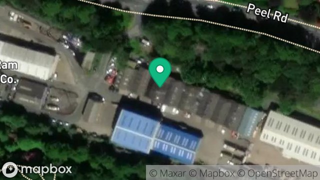 Map showing STEVE BREW AUTO, 3, HILLS MEADOW INDUSTRIAL ESTATE, DOUGLAS, ISLE OF MAN, IM1 5EA