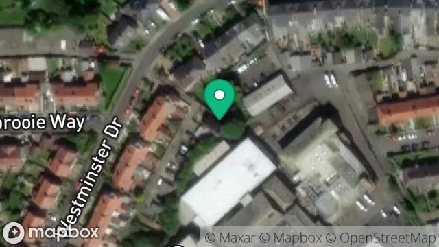 Map showing 15A, WESTMINSTER DRIVE, DOUGLAS, ISLE OF MAN, IM1 4EJ
