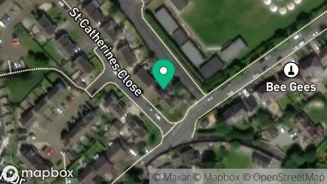 Map showing 4, ST. CATHERINES CLOSE, DOUGLAS, ISLE OF MAN, IM1 4HY