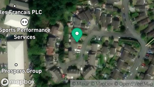 Map showing 4, LARCH HILL GROVE, ONCHAN, ISLE OF MAN, IM2 5NU