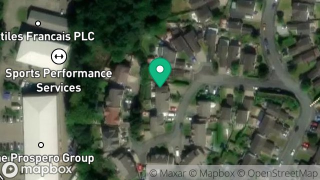 Map showing 2, LARCH HILL GROVE, ONCHAN, ISLE OF MAN, IM2 5NU