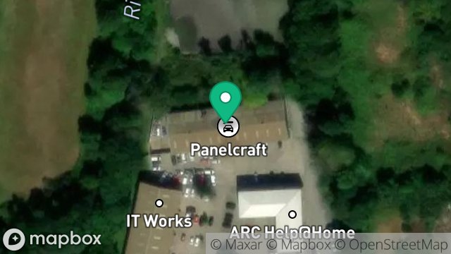 Map showing PANELCRAFT, UNIT 16, TROMODE ESTATE, TROMODE, DOUGLAS, ISLE OF MAN, IM4 4RG
