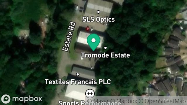 Map showing UNIT D, TROMODE ESTATE, TROMODE, DOUGLAS, ISLE OF MAN, IM4 4QD