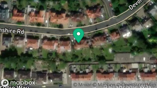 Map showing 25, DEVONSHIRE ROAD, DOUGLAS, ISLE OF MAN, IM2 3QZ