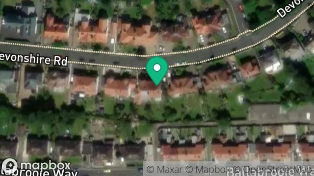 Map showing CHERUBIM, 27, DEVONSHIRE ROAD, DOUGLAS, ISLE OF MAN, IM2 3QZ
