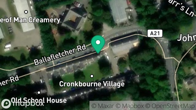Map showing 10, CRONKBOURNE VILLAGE, CRONKBOURNE, DOUGLAS, ISLE OF MAN, IM4 4QG