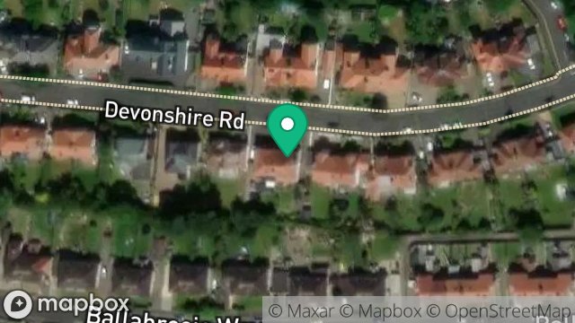 Map showing 35, DEVONSHIRE ROAD, DOUGLAS, ISLE OF MAN, IM2 3QZ