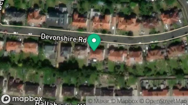 Map showing 37, DEVONSHIRE ROAD, DOUGLAS, ISLE OF MAN, IM2 3QZ