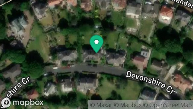Map showing 18, DEVONSHIRE CRESCENT, DOUGLAS, ISLE OF MAN, IM2 3RD