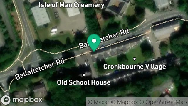 Map showing 17, CRONKBOURNE VILLAGE, CRONKBOURNE, DOUGLAS, ISLE OF MAN, IM4 4QG