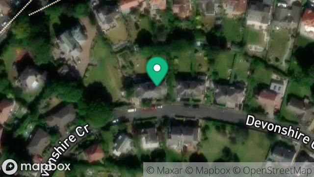 Map showing 22, DEVONSHIRE CRESCENT, DOUGLAS, ISLE OF MAN, IM2 3RD
