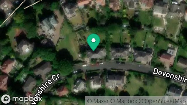 Map showing 24, DEVONSHIRE CRESCENT, DOUGLAS, ISLE OF MAN, IM2 3RD
