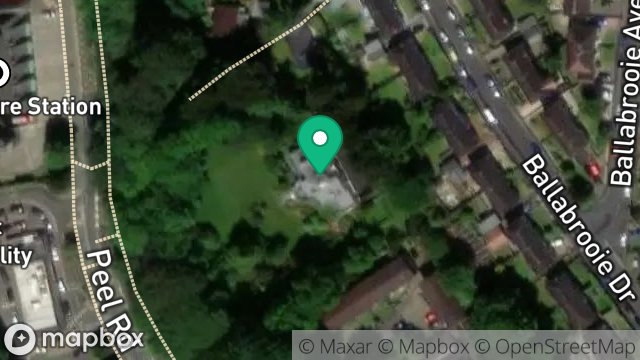 Map showing RAVENSCOURT, PEEL ROAD, DOUGLAS, ISLE OF MAN, IM1 5EQ