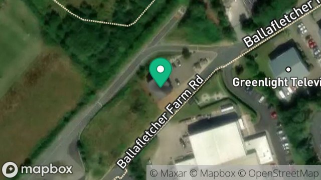 Map showing VACANT PLOT, BALLAFLETCHER FARM ROAD, CRONKBOURNE, DOUGLAS, ISLE OF MAN, IM4 4QJ