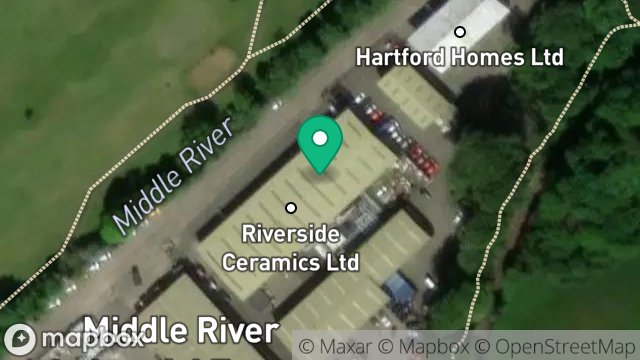 Map showing PLOT 3B, MIDDLE RIVER INDUSTRIAL ESTATE, DOUGLAS, ISLE OF MAN, IM2 1AL