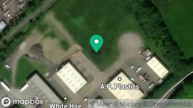 Map showing LAND ADJACENT TO E B CHRISTIANS AND, WHITE HOE INDUSTRIAL ESTATE, OLD CASTLETOWN ROAD, DOUGLAS, ISLE OF MAN, IM2 1QD
