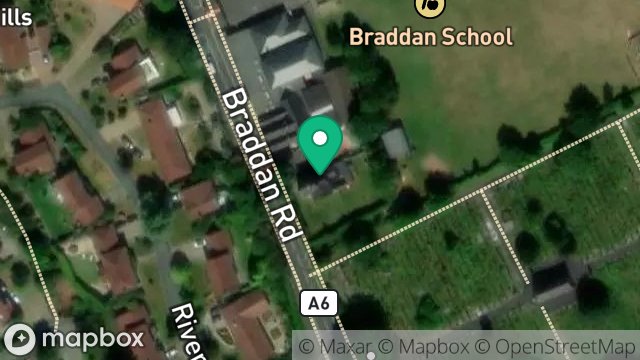 Map showing BRADDAN SCHOOL LODGE, BRADDAN ROAD, BRADDAN, DOUGLAS, ISLE OF MAN, IM4 4TQ