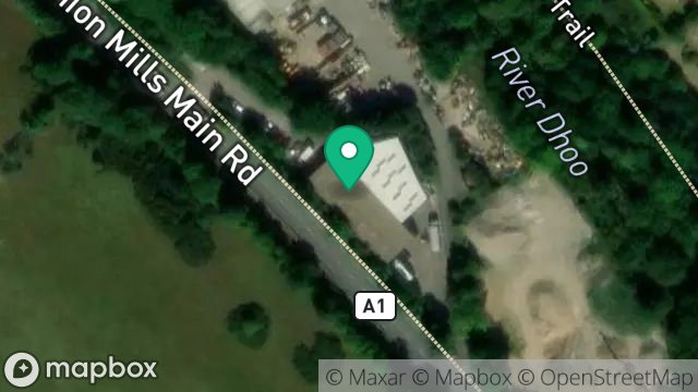 Map showing TRANSMANN LTD, PEEL ROAD INDUSTRIAL ESTATE, BRADDAN, DOUGLAS, ISLE OF MAN, IM4 4LE