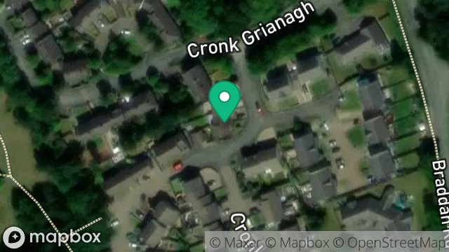 Map showing 36, CRONK GRIANAGH ESTATE, STRANG, DOUGLAS, ISLE OF MAN, IM4 4RN