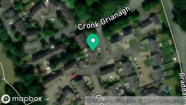 Map showing 35, CRONK GRIANAGH ESTATE, STRANG, DOUGLAS, ISLE OF MAN, IM4 4RN