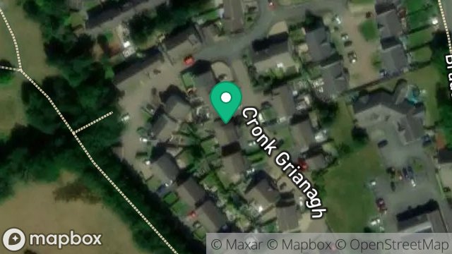 Map showing 61, CRONK GRIANAGH ESTATE, STRANG, DOUGLAS, ISLE OF MAN, IM4 4RN