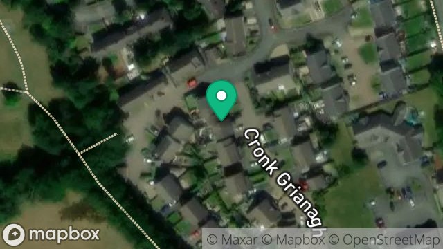 Map showing 62, CRONK GRIANAGH ESTATE, STRANG, DOUGLAS, ISLE OF MAN, IM4 4RN