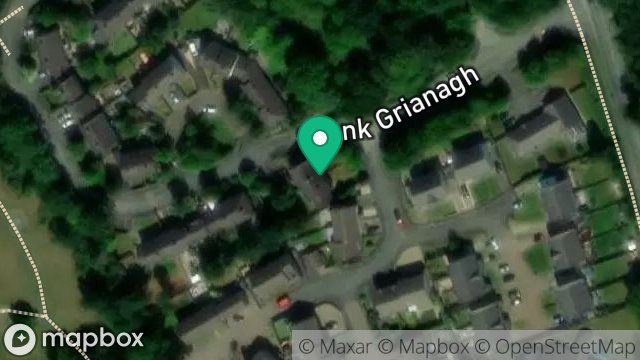 Map showing 33, CRONK GRIANAGH ESTATE, STRANG, DOUGLAS, ISLE OF MAN, IM4 4QW