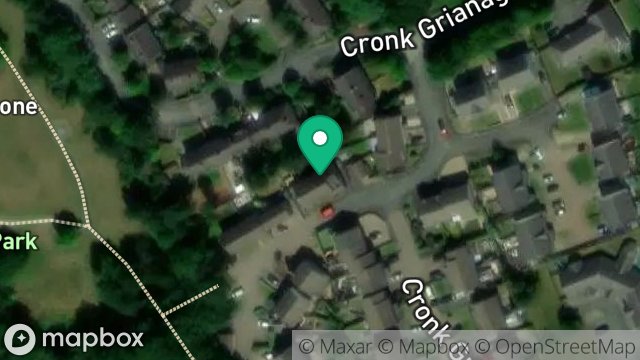 Map showing 37, CRONK GRIANAGH ESTATE, STRANG, DOUGLAS, ISLE OF MAN, IM4 4RN
