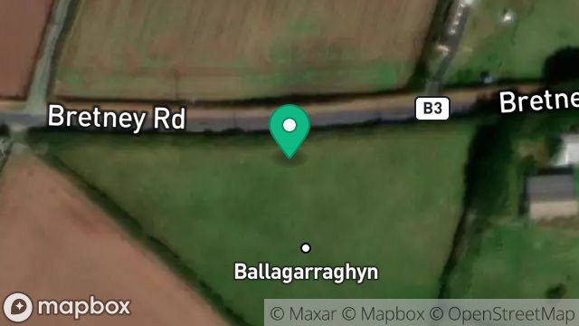 Map showing LAND ADJACENT TO BRETNEY ESTATE, WEST LOUGHAN, JURBY, ISLE OF MAN, IM7 3BN
