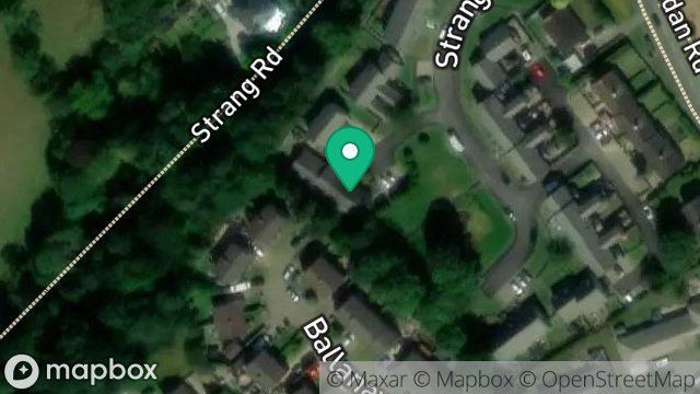 Map showing 22, STRANG CLOSE, STRANG, DOUGLAS, ISLE OF MAN, IM4 4QY