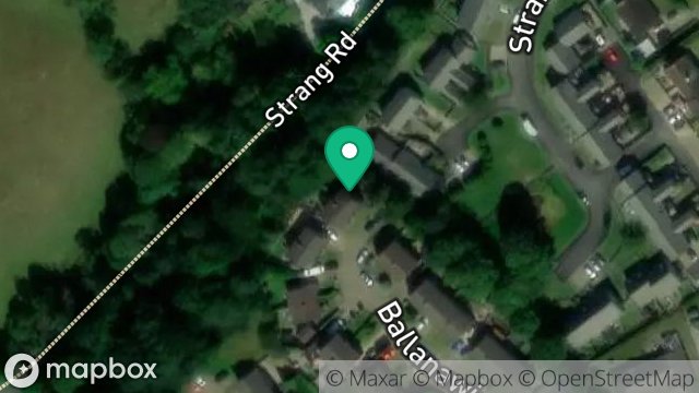 Map showing 35, BALLANAWIN, STRANG, DOUGLAS, ISLE OF MAN, IM4 4NS