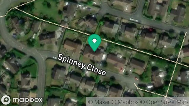 Map showing 5, SPINNEY CLOSE, DOUGLAS, ISLE OF MAN, IM2 1NF