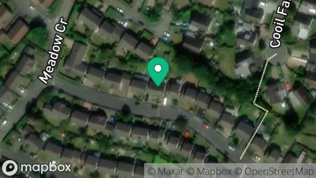 Map showing 34, HARCROFT AVENUE, DOUGLAS, ISLE OF MAN, IM2 1PD