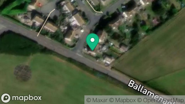 Map showing 1, SNAEFELL VIEW, JURBY, ISLE OF MAN, IM7 3BF