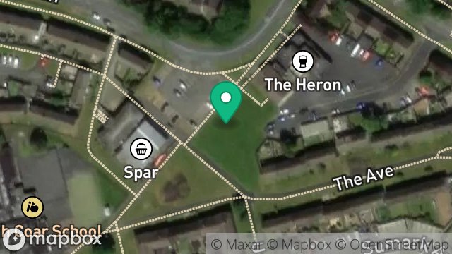 Map showing LAND ADJACENT TO, CAR PARK, CUSHAG ROAD, DOUGLAS, ISLE OF MAN, IM2 2AB