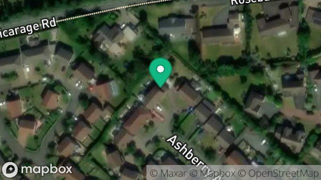 Map showing 40, ASHBERRY AVENUE, DOUGLAS, ISLE OF MAN, IM2 1PX