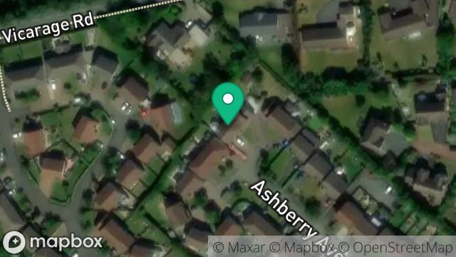 Map showing 42, ASHBERRY AVENUE, DOUGLAS, ISLE OF MAN, IM2 1PX