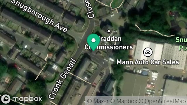 Map showing 10, SNUGBOROUGH AVENUE, UNION MILLS, ISLE OF MAN, IM4 4LR