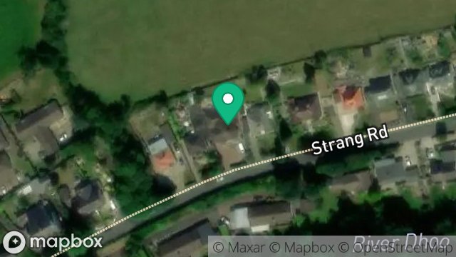 Map showing RAVENSDALE, STRANG ROAD, UNION MILLS, ISLE OF MAN, IM4 4NW