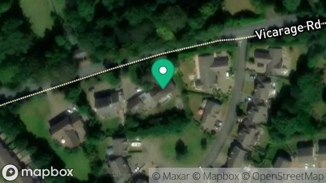 Map showing MANDERLEY, VICARAGE ROAD, DOUGLAS, ISLE OF MAN, IM2 2QG