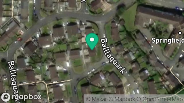 Map showing 37, BALLAQUARK, DOUGLAS, ISLE OF MAN, IM2 2ET