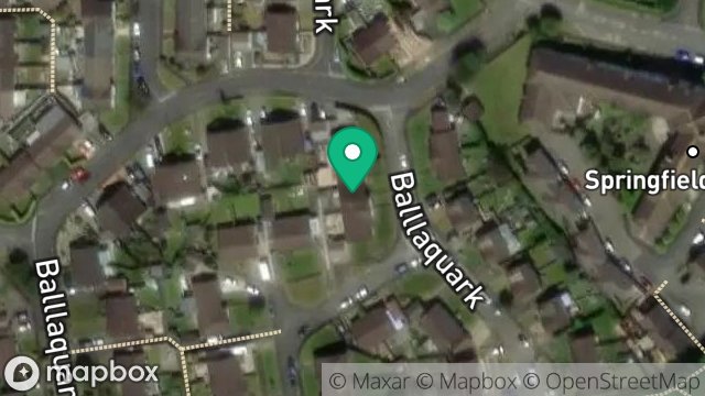 Map showing 38, BALLAQUARK, DOUGLAS, ISLE OF MAN, IM2 2ET